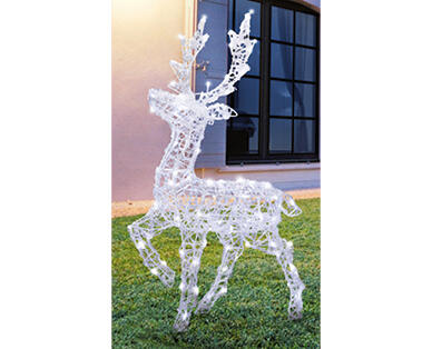 Led Solar Acrylic Look Reindeer Light Aldi Australia Specials Archive