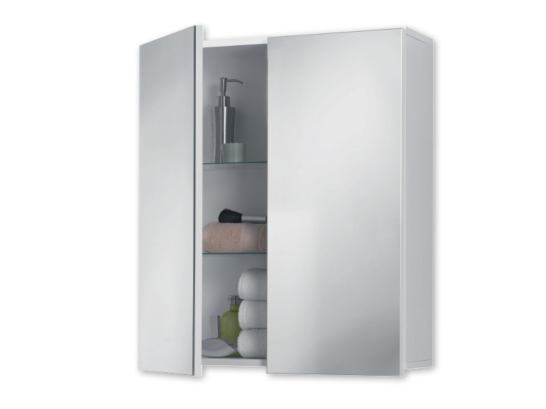 Livarno Living Mirrored Bathroom Cabinet Cupboard Lidl Northern