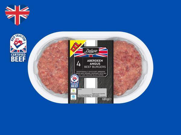 Deluxe Aberdeen Angus Beef Burgers Lidl Great Britain Specials