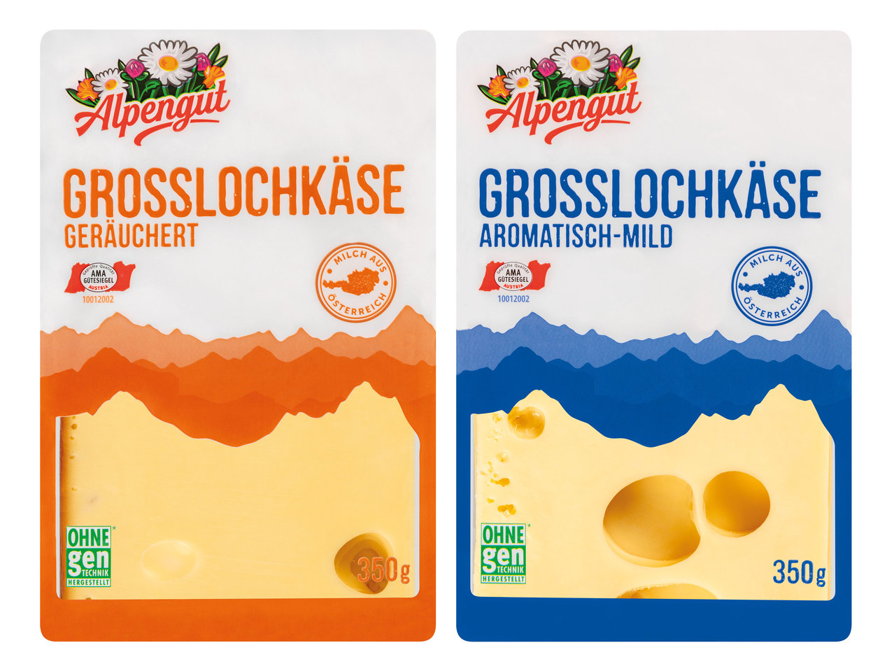 ALPENGUT Großlochkäse in Scheiben Lidl Österreich Archiv