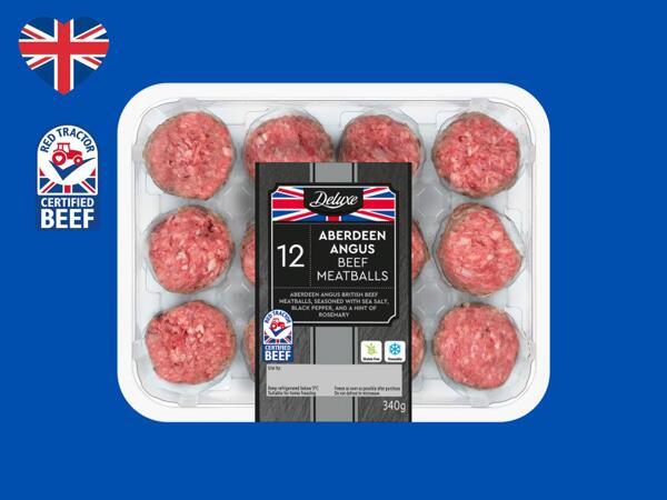 Deluxe 12 Aberdeen Angus Beef Meatballs Lidl Great Britain