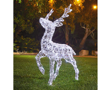 LED Solar Acrylic Look Reindeer Light Aldi Australia Specials Archive