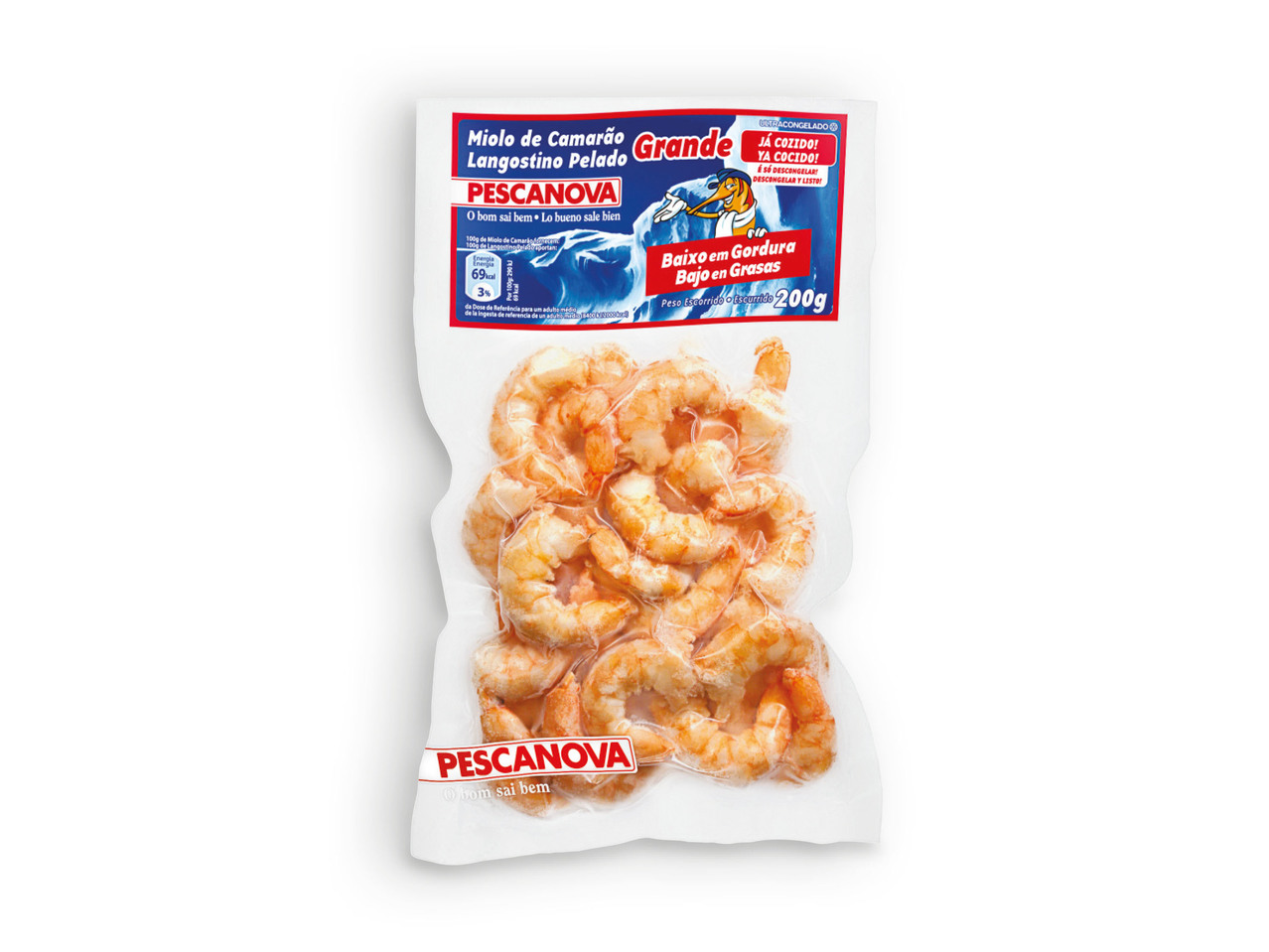 PESCANOVA R Miolo de Camarão Grande Cozido 40 60 Lidl Portugal