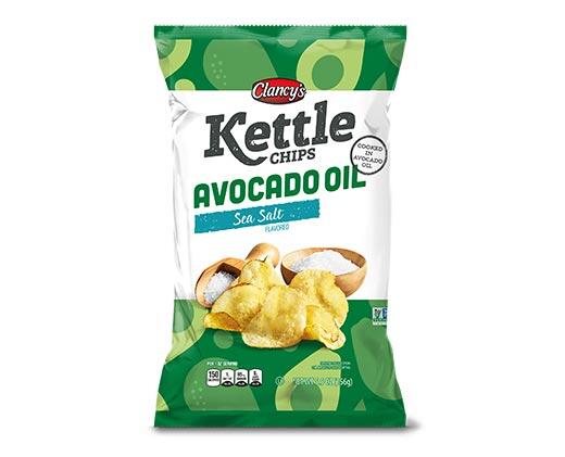 Clancy S Kettle Chips In Avocado Oil Sea Salt Or Apple Cider Vinegar