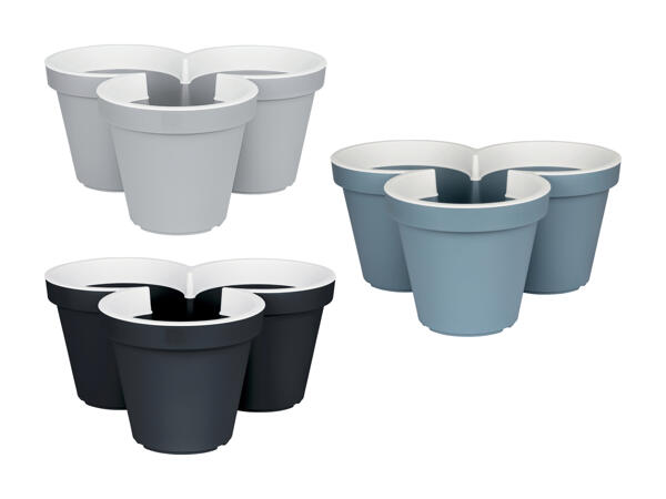 Pots de fleurs, lot de 3