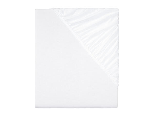 Livarno Home Jersey Fitted Sheet - Double