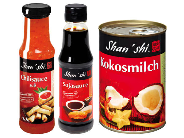 Chili-, Sojasauce oder Kokosmilch