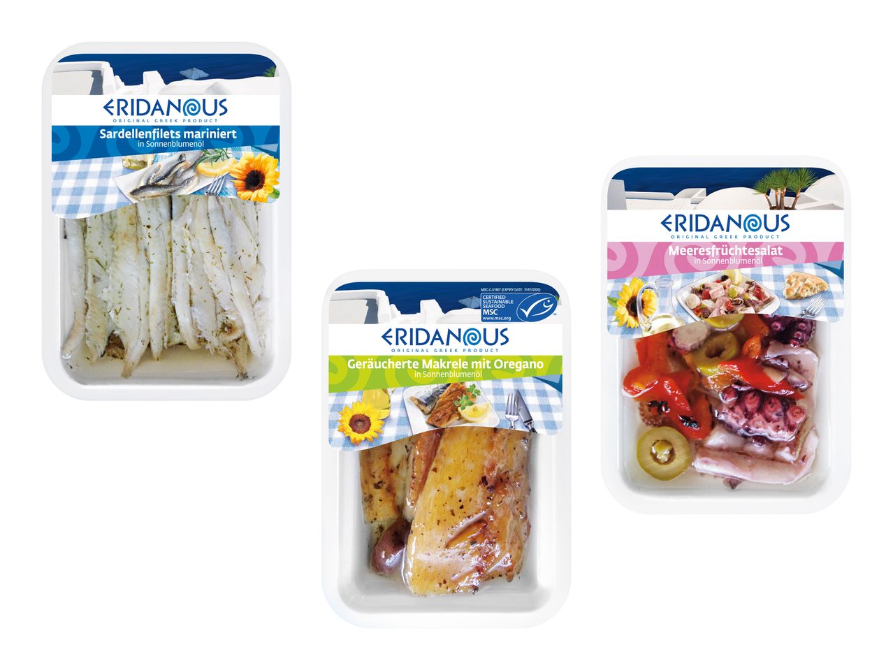 Specialità di pesce greche