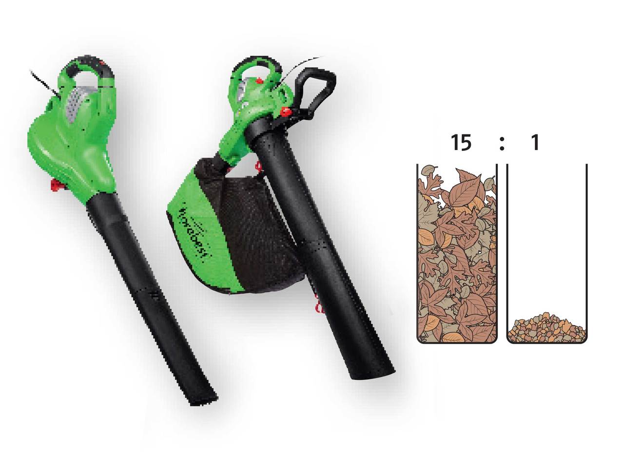 FLORABEST 3000W 3-in-1 Electric Leaf Blower