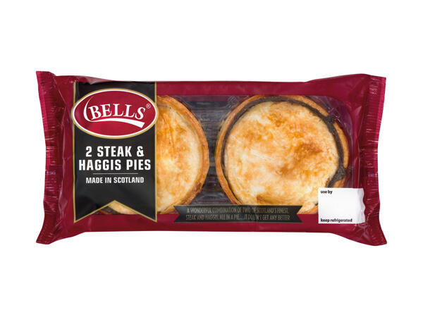 Bells 2 Steak & Haggis Pies - Lidl - Great Britain - Specials archive