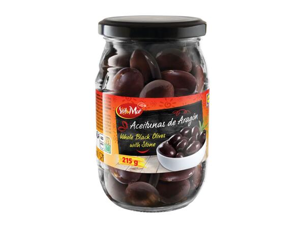 Whole Black Olives with Stone