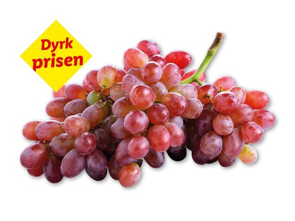 Røde kernefri vindruer