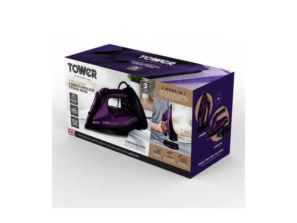 Tower CeraGlide 2400W Cordless Steam Iron