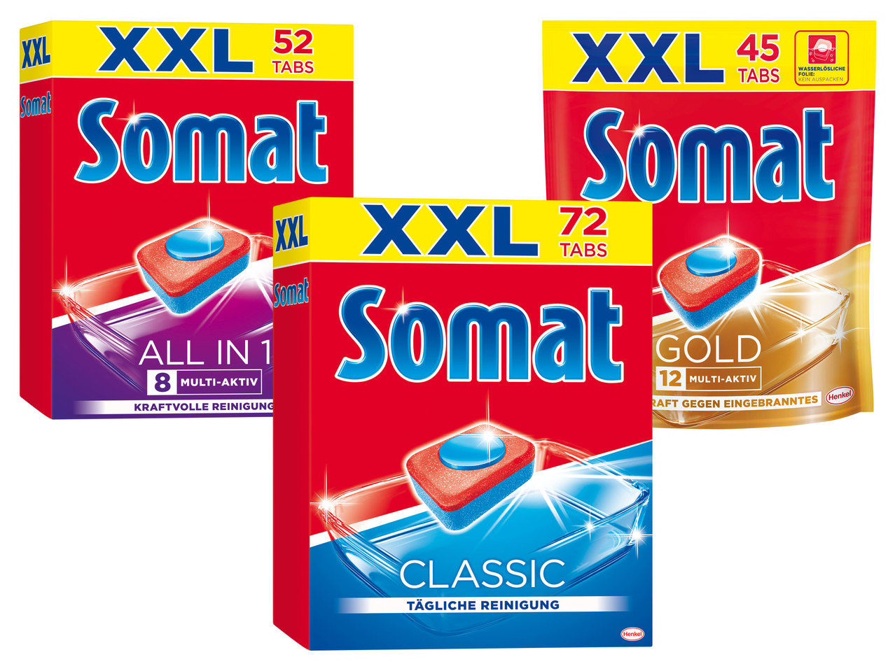 SOMAT Geschirrspülmitteltabs 45-72 Stk.