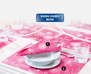 Tovaglioli primaverili/Set di tovagliette americane primaverili BUFFET