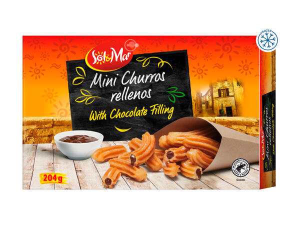 Sol & Mar Mini Churros with Chocolate Filling