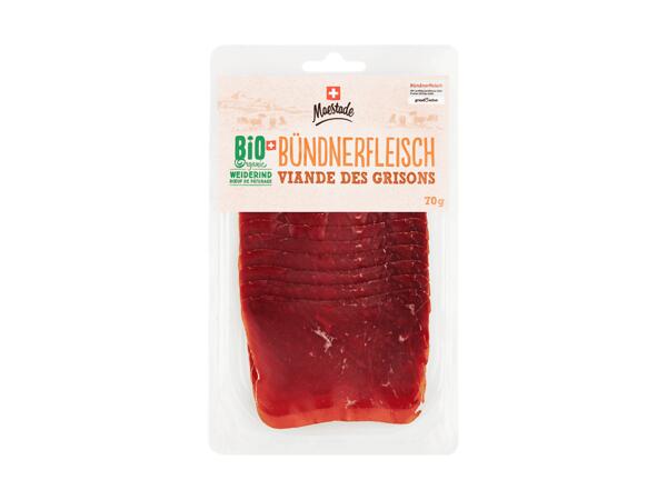 Viande des Grisons de bœuf de pâturage bio