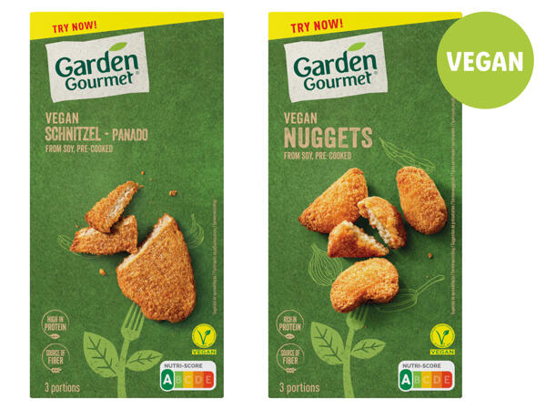 Garden Gourmet Vegane Bällchen, Nuggets, Schnitzel oder Burger