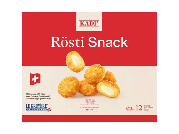 Boulettes de rösti farcies au Gruyère AOP