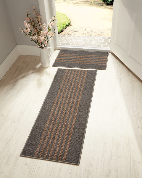 Striped Washable Mat