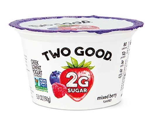 Two Good 
 Mixed Berry or Cherry Lowfat Greek Yogurt