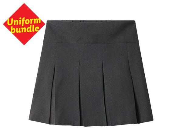 Grey Pleated Skirt