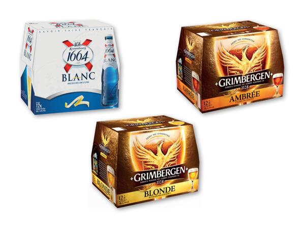 KRONENBOURG/GRIMBERGEN 1664 Blanc, Double Ambree eller Blonde