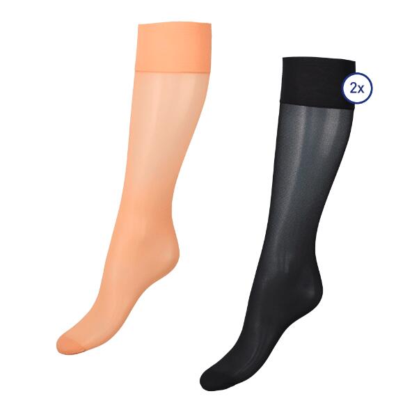 UP2Fashion(R) 				Kniekousen 40 den, 2 paar