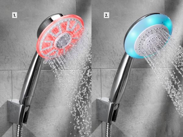 Pommeau de douche à LED