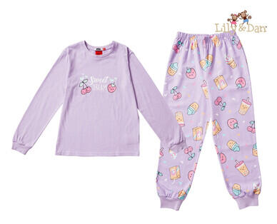 Children's Knit Flannelette PJ Set - Sizes 8-14