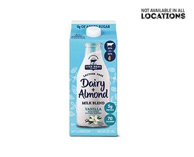 Live Real Farms 
 Dairy + Almondmilk Unsweetened Vanilla Milk Blend