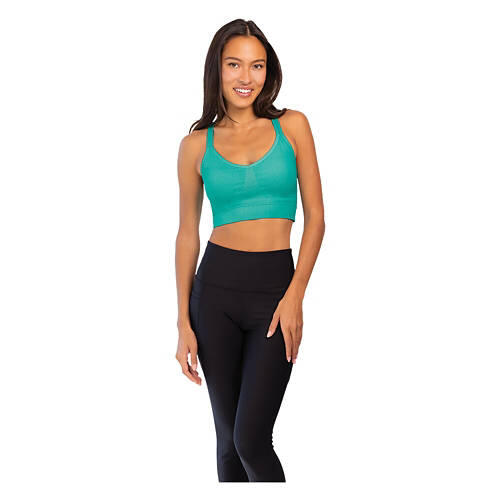 2 Pack Seamless Comfort Bra - Green & Purple, XL