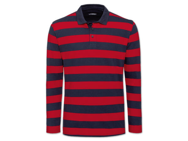 Herren Langarm-Poloshirt