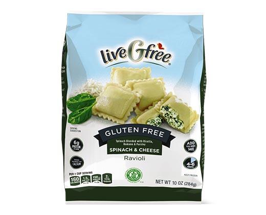liveGfree 
 Spinach & Cheese or Cheese Ravioli