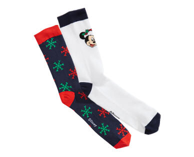 Adult's Christmas Novelty Socks 2pk