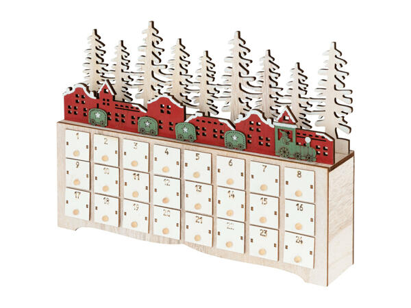 Livarno Home Wooden Light-Up Advent Calendar