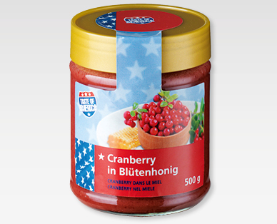 Miel aux canneberges TASTE OF AMERICA