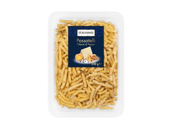 Passatelli mit Käse und Pfeffer