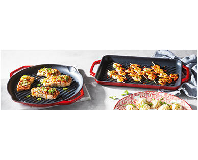 Cast Iron Enamel Grill Plate
