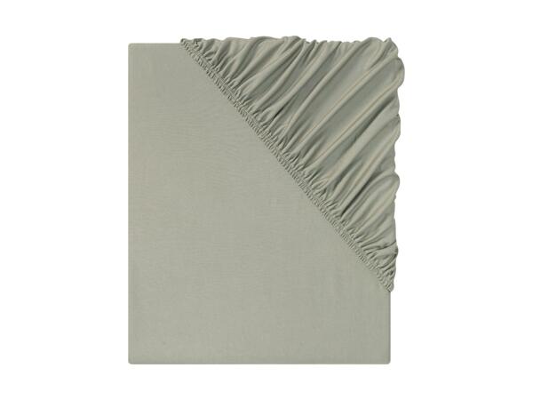 Microfibre Jersey Fitted Sheet Double
