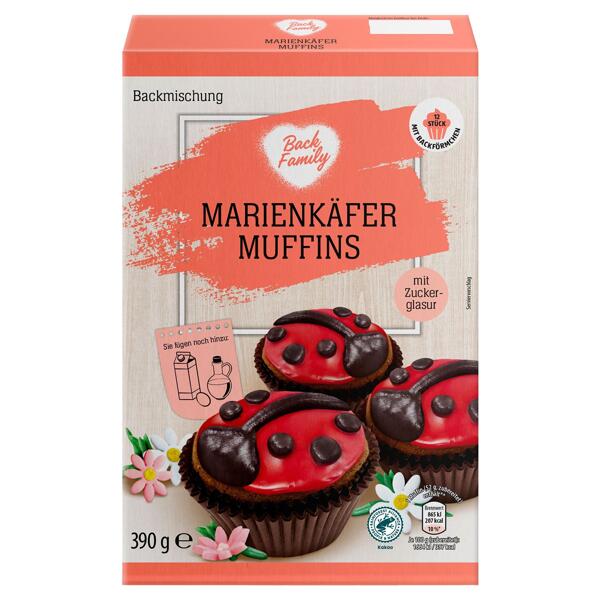 BACK FAMILY Marienkäfer-Muffins 390 g