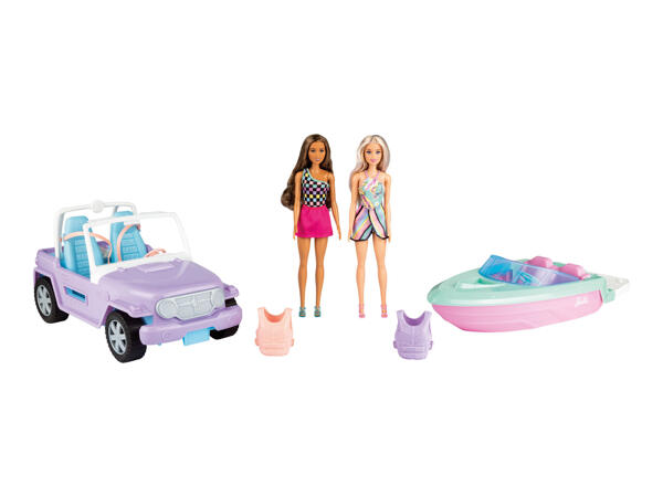 Barbie Speed Boat & SUV Play Set
