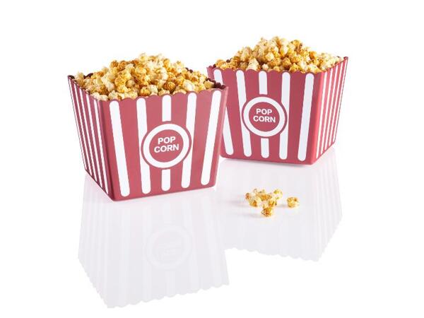 Sada kelímků, 4dílná / Sada kbelíků na popcorn 2dílná / 4dílná