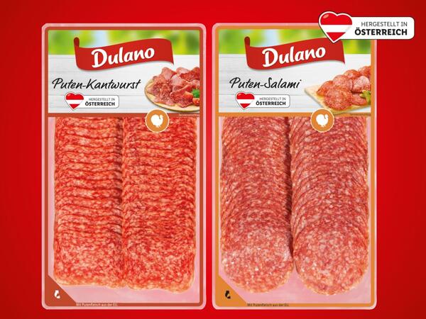 Putenkantwurst oder Salami