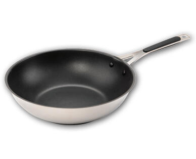 CROFTON(R) Wok en acier inoxydable, 28 cm Ø