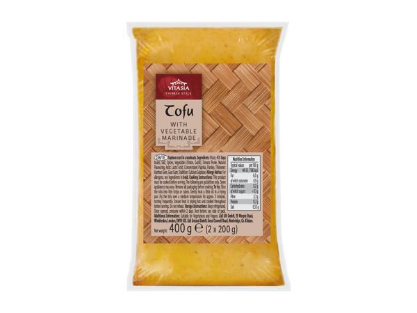 Tofu with Vegetable Marinade
