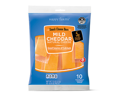 Happy Farms Mild Cheddar or Colby Jack Snacking Cheese