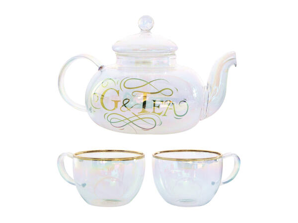 Gin Teapot & Tea Cups Gift Set