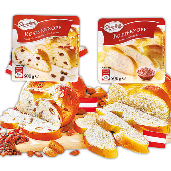 Rosinen-/ Butterzopf