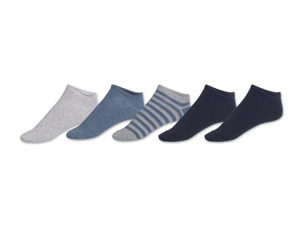 Damen/Herren Sneakersocken, 5 Paar